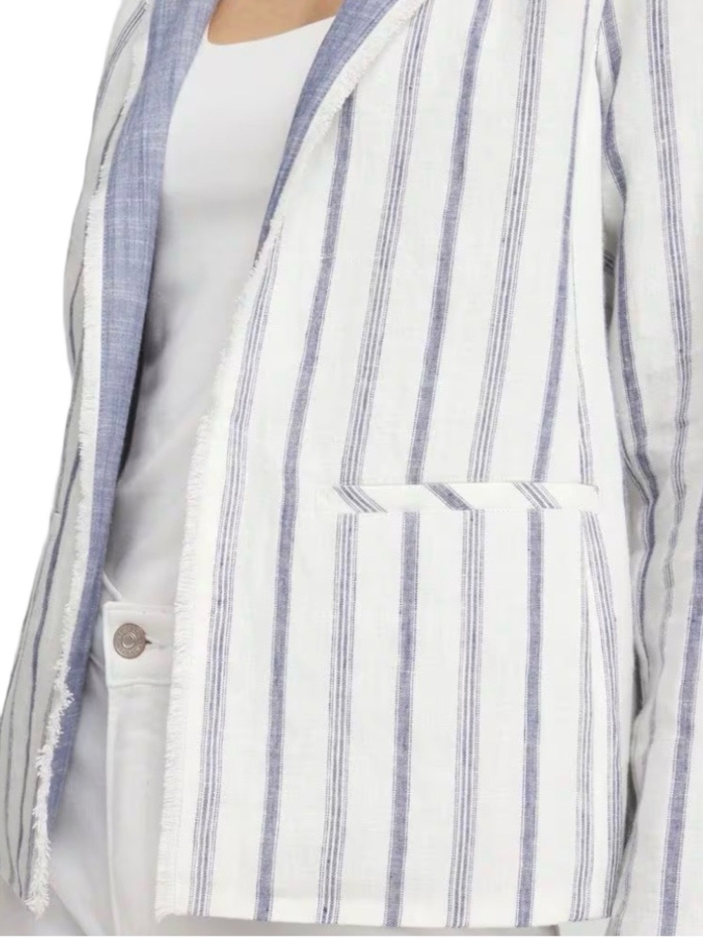 60. NWT WOMENS CHICO’S 2/L DETAIL JACKET - Picture 4 of 5